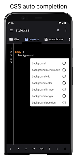 Screenshot of WebCode - html, css, js ide
