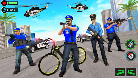 Police BMX Bicycle Crime Chase  screenshots 2