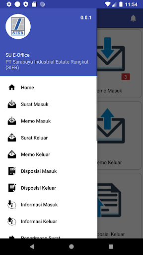 E-Office PT SIER Screen 2