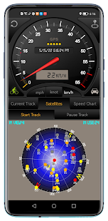 Schermata del tachimetro GPS Pro