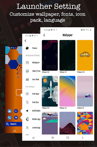 Screenshot of Modern Theme Launcher 2025