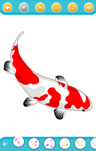 koi fish coloring game Screen 2