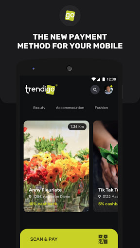 Android application Trendigo screenshort