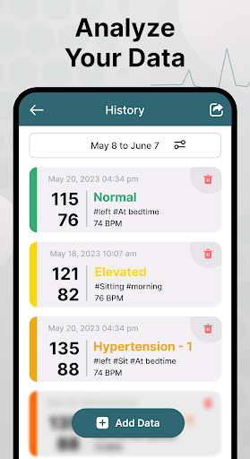 Blood pressure tracker app Screenshot 4 - AppWisp.com