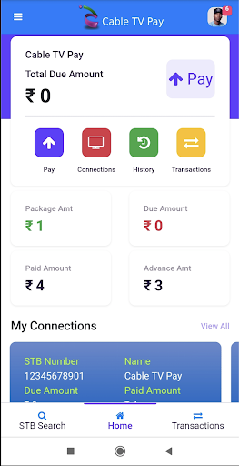 Android application Cable Tv Pay - Customers App screenshort
