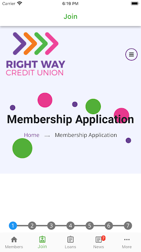 Right Way Credit Union Screen 3