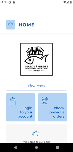 Android application George & Helens Fish & Chips screenshort