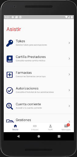 Asistir Servicios Médicos Screen 2