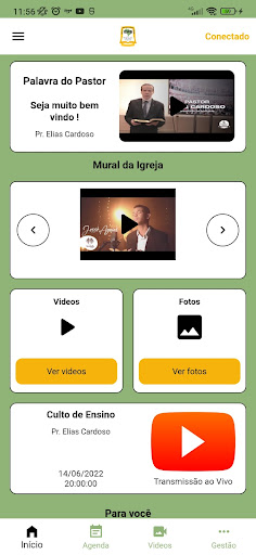 Android application IDPB Nação Santa screenshort
