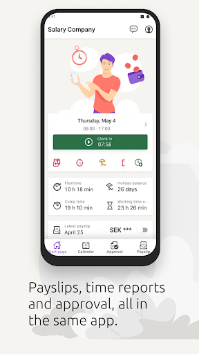 Android application Visma Lön Anställd screenshort