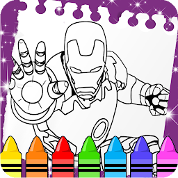 Icon image Superhero Coloring Book
