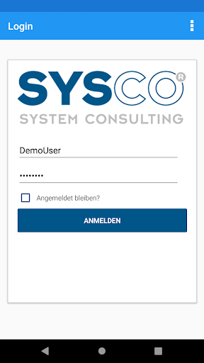 Android application SYSco Mobile screenshort