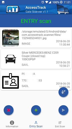 Android application Gate Scanner screenshort