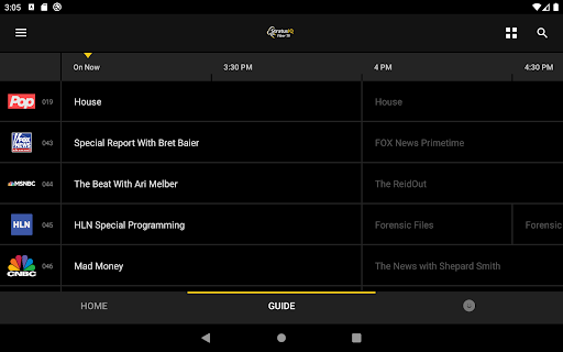 Screenshot of StratusIQ Fiber TV