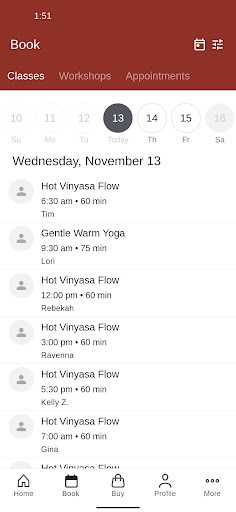 Hot Yoga Downtown Albuquerque Screenshot 2 - AppWisp.com