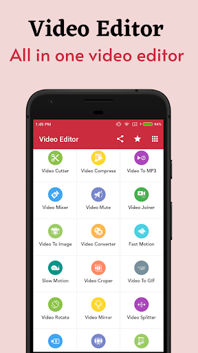 Android application Video editor - VidMix screenshort