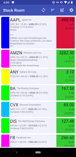 Android application StockRoom Stock Market screenshort