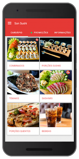 Android application Son Sushi screenshort
