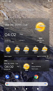 Wetter & Uhr Widget Screenshot