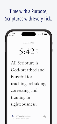 Android application Bible Clock - Memory Verse screenshort
