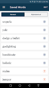 Dictionary - Merriam-Webster Ekran görüntüsü