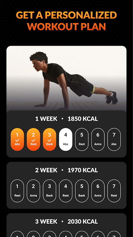 FitHack – Home Workouts Screen 2