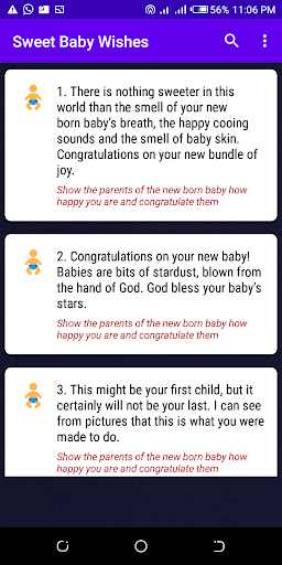 Baby Naming Ceremony Wishes Screen 2