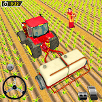 Cover Image of Download US Tractor Driving Sim: Village Farming Games 2.1 APK