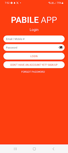 Android application Pabile App screenshort