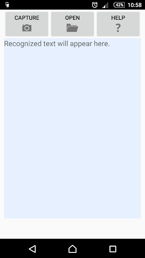 Android application OCR screenshort