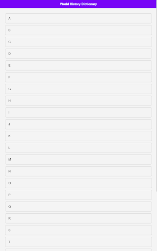 World History Dictionary