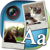 Write and draw in photos icon