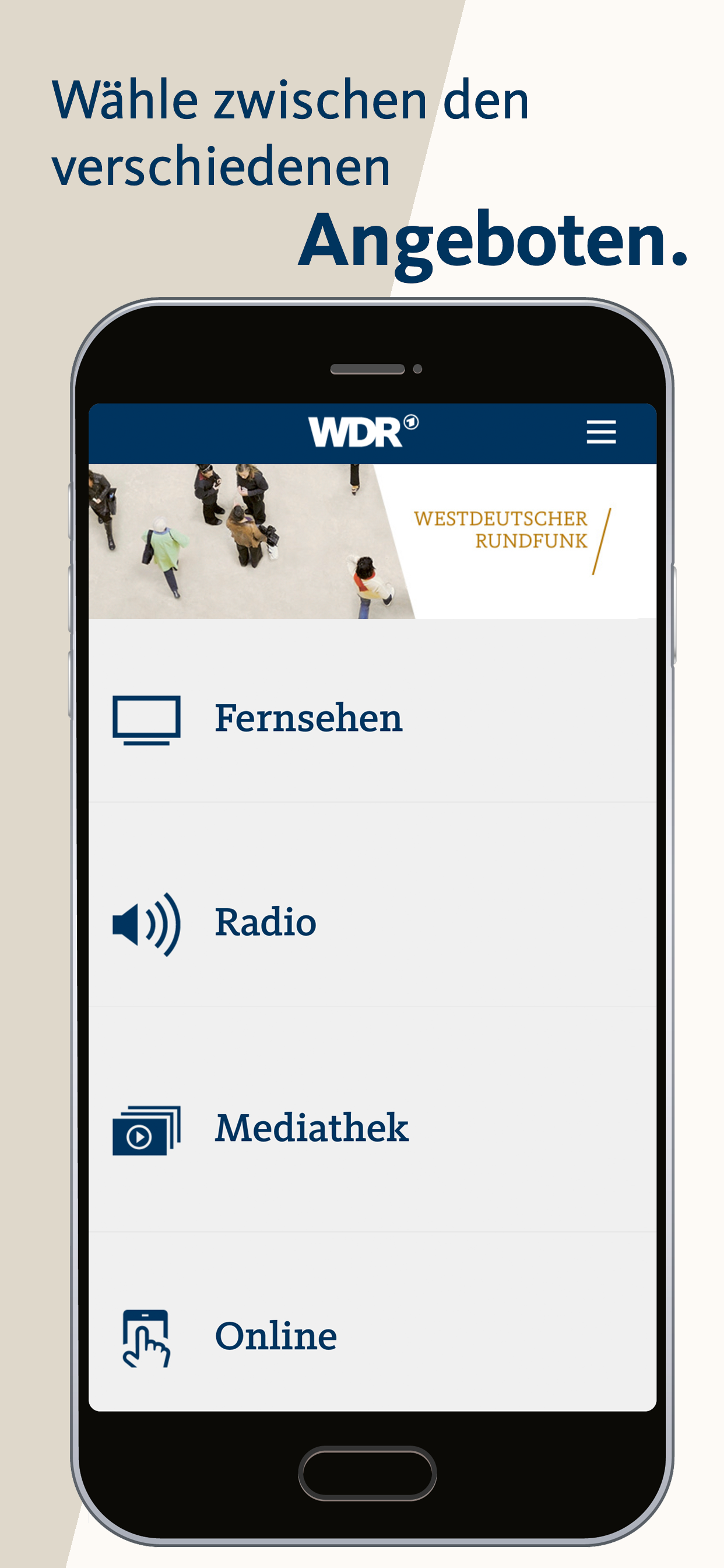 Android application WDR – Radio & Fernsehen screenshort