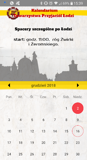 Kalendarium TPŁ Screen 3