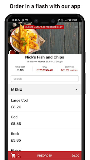 Nicks Fish and Chips Screen 2
