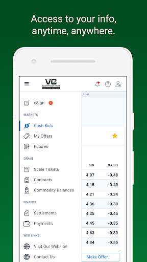Android application VG Commodities screenshort