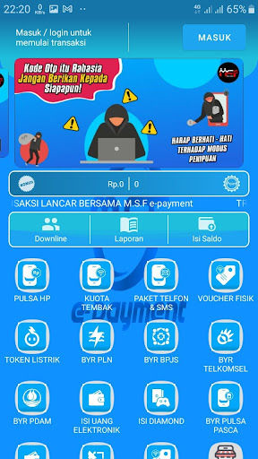 MSF PAY Screen 3