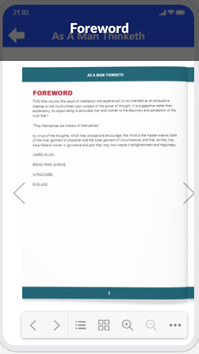 As A Man Thinketh book app by James Allen