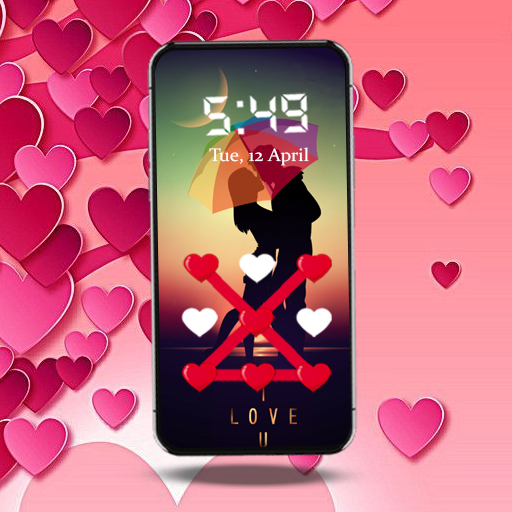 Romantic Love Pattern Lock Screen 3