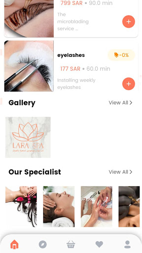 Lara SPA Screen 2