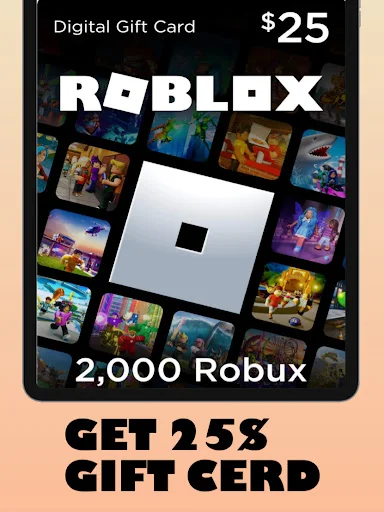 Giftcard for Roblox Robux Skin