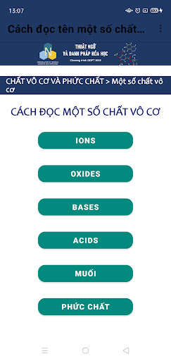 Danh pháp hóa học 2.4 Screen 2