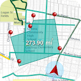 GPS Fields Area Measure and Earthmap Route Guide icon