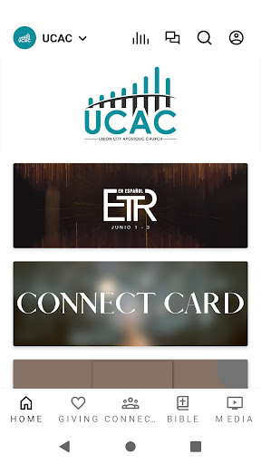Android application UCAC screenshort
