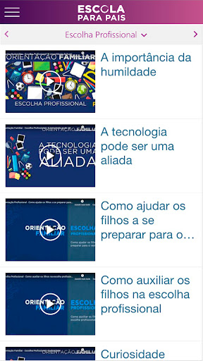 Android application Escola para Pais - OPEE screenshort