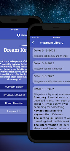 Android application Dream Keys: Unlock Your Dreams screenshort