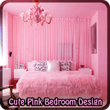 Cute Pink Bedroom design icon