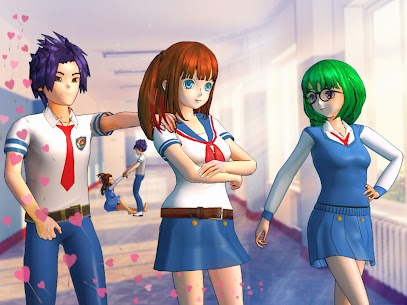 Pretty Girl Yandere Life Mod Apk : High School Anime Games 5