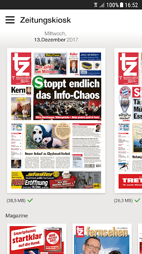 Android application tz ePaper screenshort