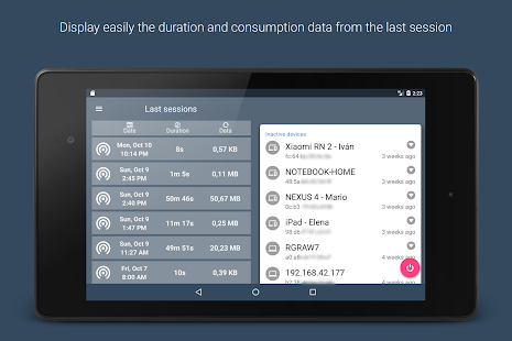 Data Sharing - Tethering Screenshot
